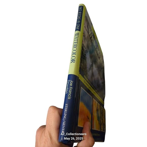 Watercolor two books in one by Joe Francis Dowden - sterling / silver books - is - Picture 4 of 7